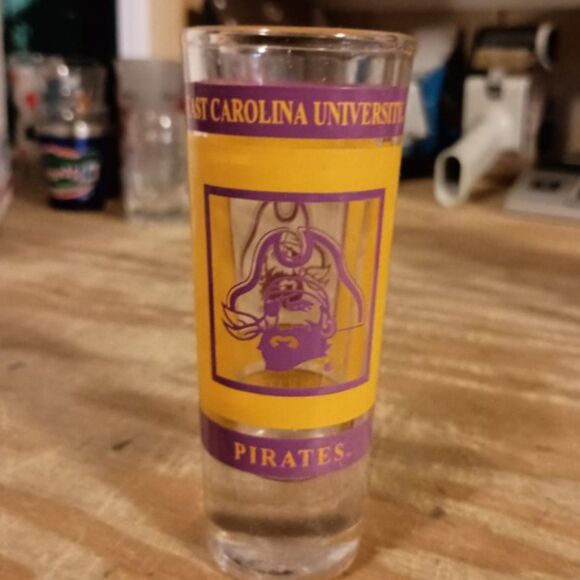 EAST CAROLINA UNIVERSITY Shot Glass, Souvenir Shot Glasses, #9 - Picture 3 of 4
